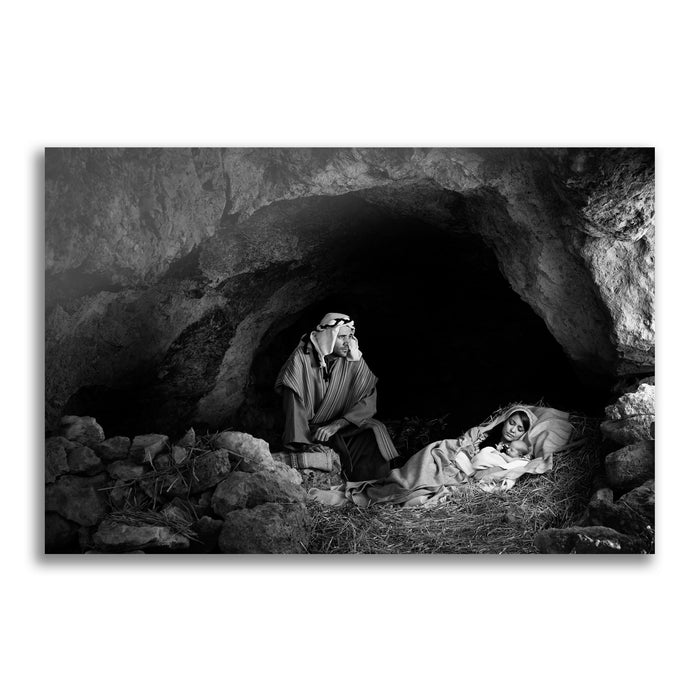 Joseph protector of Jesus Christ. 'Father' realistic Christian art photo on metal by Reflections of Christ.