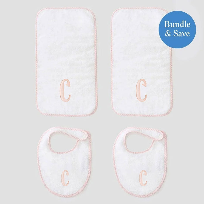 Light Pink Gingham on White / Applique