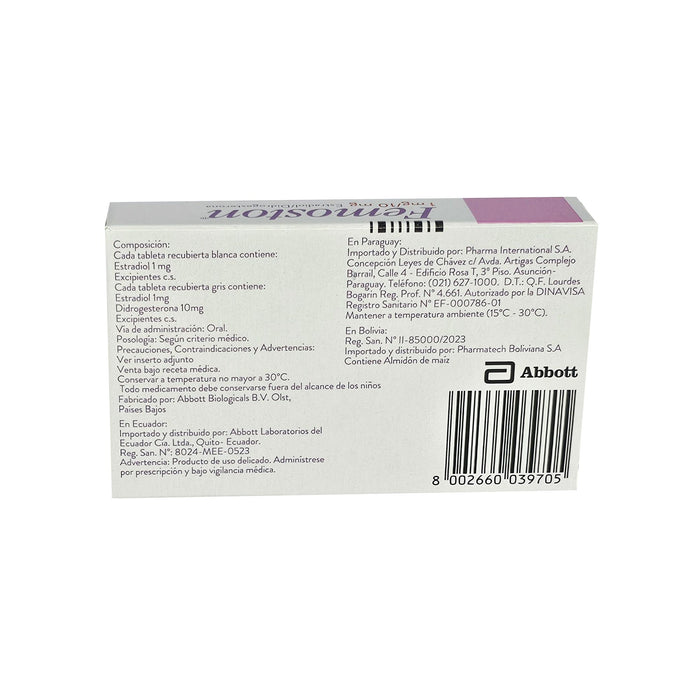 Femoston 1/10Mg Estradiol Didrogesterona X Caja