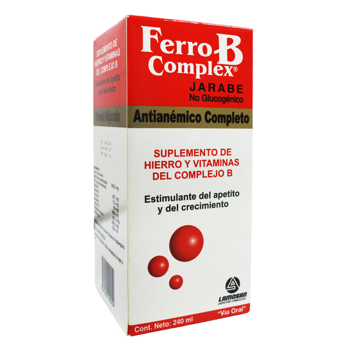 Ferro B Complex Jarabe Hierro Y Vitaminas X 240Ml