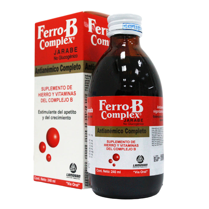 Ferro B Complex Jarabe Hierro Y Vitaminas X 240Ml