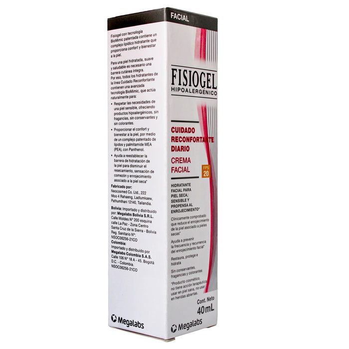 Fisiogel Crema Facial Fps20 X 40Ml