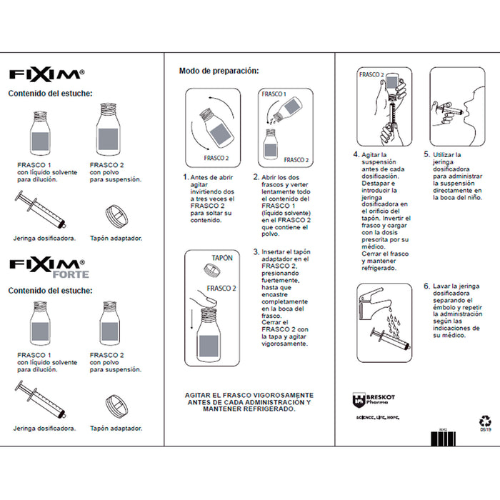 Fixim Forte 200Mg 5Ml Susp X 50Ml Cefixima