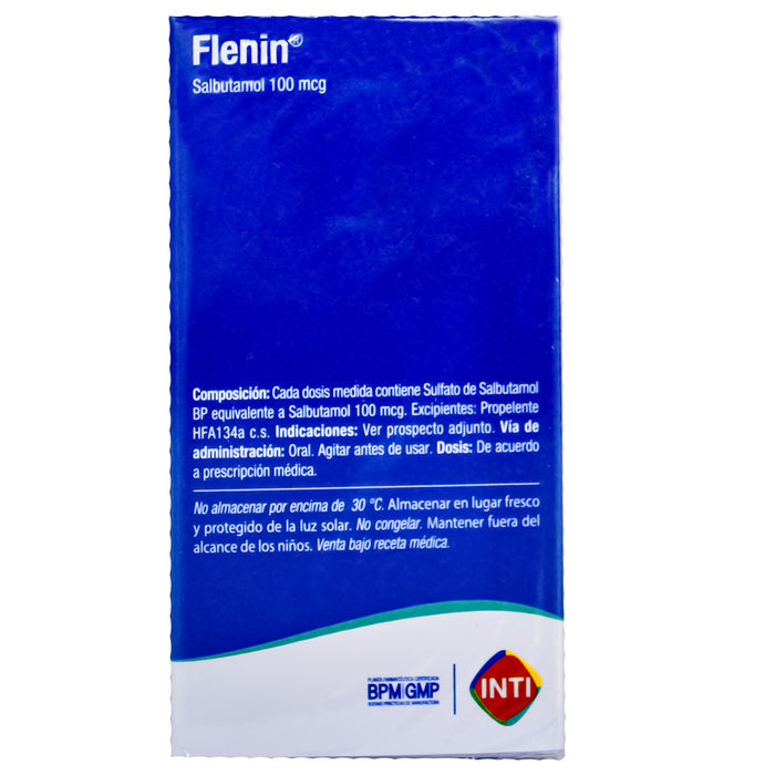 Flenin 100Mcg Aerosol Salbutamol X 200 Dosis
