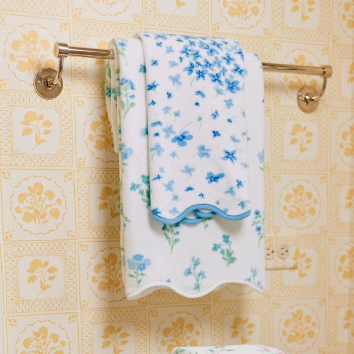 Floral Scallop Hand Towels (pair)