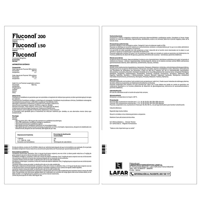 Fluconal 50Mg 5Ml Susp X 50Ml Fluconazol