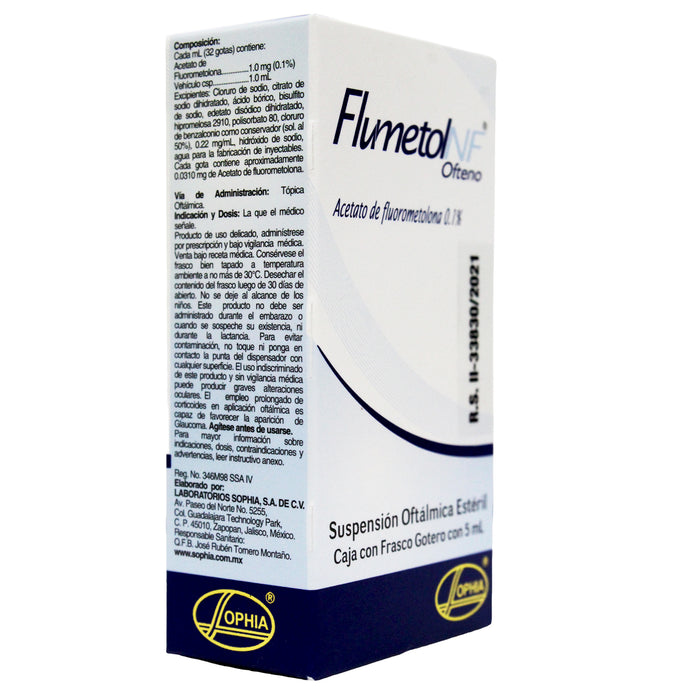 Flumetol Nf Ofteno 0.1% Colirio X 5Ml Fluorometalo
