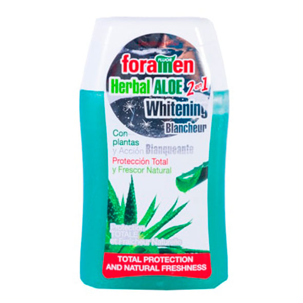 Tubo de Foramen 2 en 1 herbal con aloe.