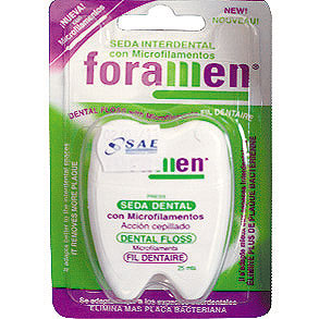 Envase de seda dental Foramen Microfilamento.