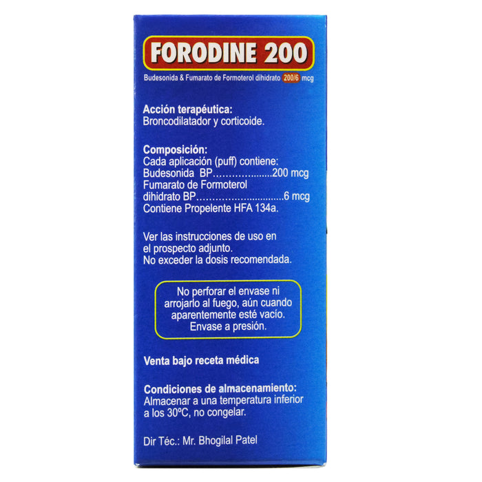 Forodine 200Mcg Aerox120 Dosis Budesonida Formoter