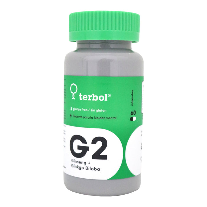 G2 Ginseng+Ginkgo Biloba Frasco X 60 Cap