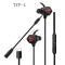 Gaming headset with detachable microphone - black