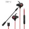 Gaming headset with detachable microphone - red version