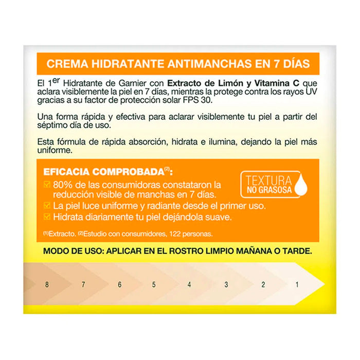 Garnier Crema Express Aclara Fps 30 Y Vitamina C X 70G