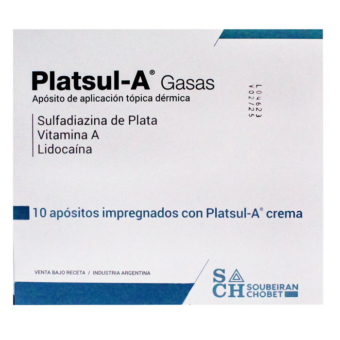 Gasas Platsul-A X Sobre Con 2 Gasas Cada Uno