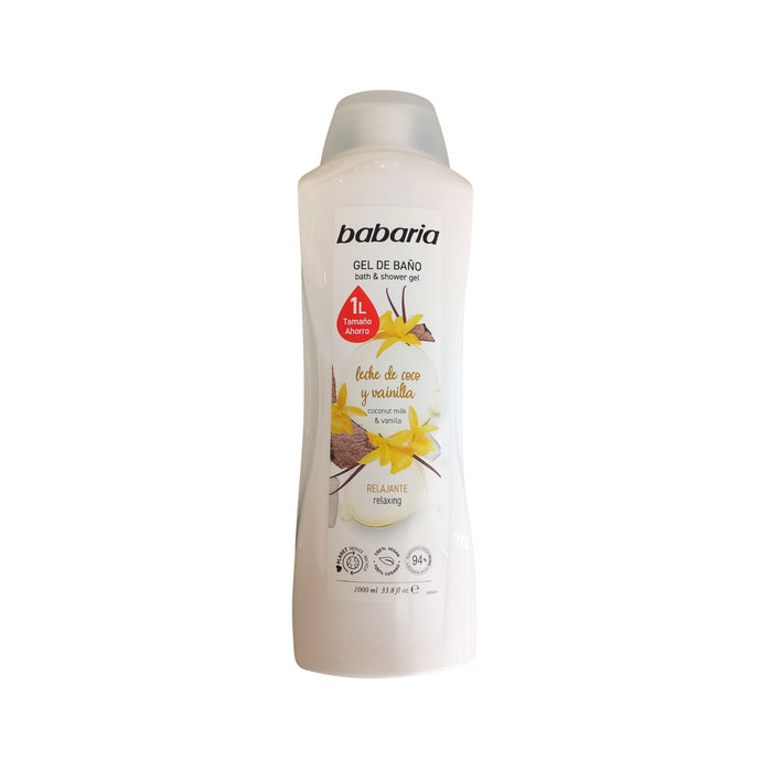 Gel De Baño Babaria Leche De Coco Y Vainilla X 1L