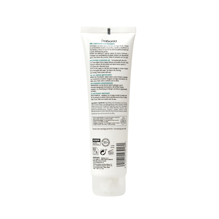 Gel Limpiador Babaria Matificante Aloe X 150Ml