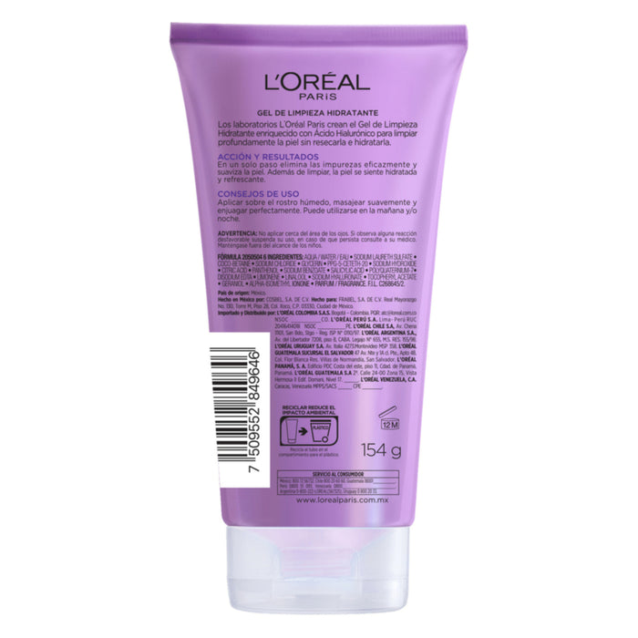Gel Limpiador L'oréal Ácido Hialurónico - Anti Impurezas X 150Ml