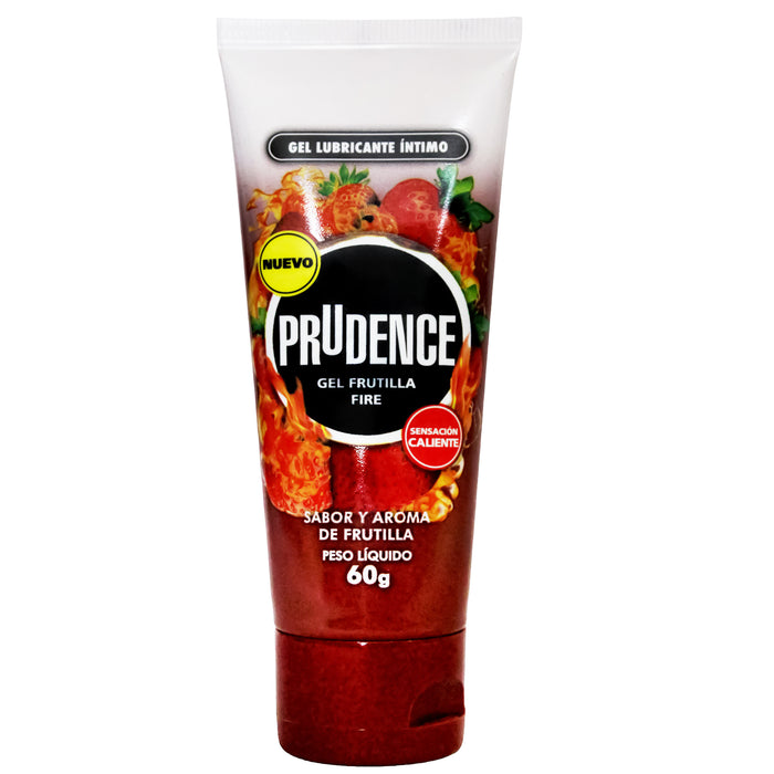 Tubo de gel lubricante Prudence Frutilla Fire.