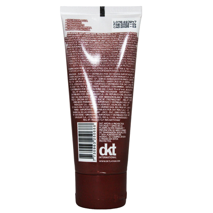 Gel Lubricante Prudence Frutilla Fuego X 60G