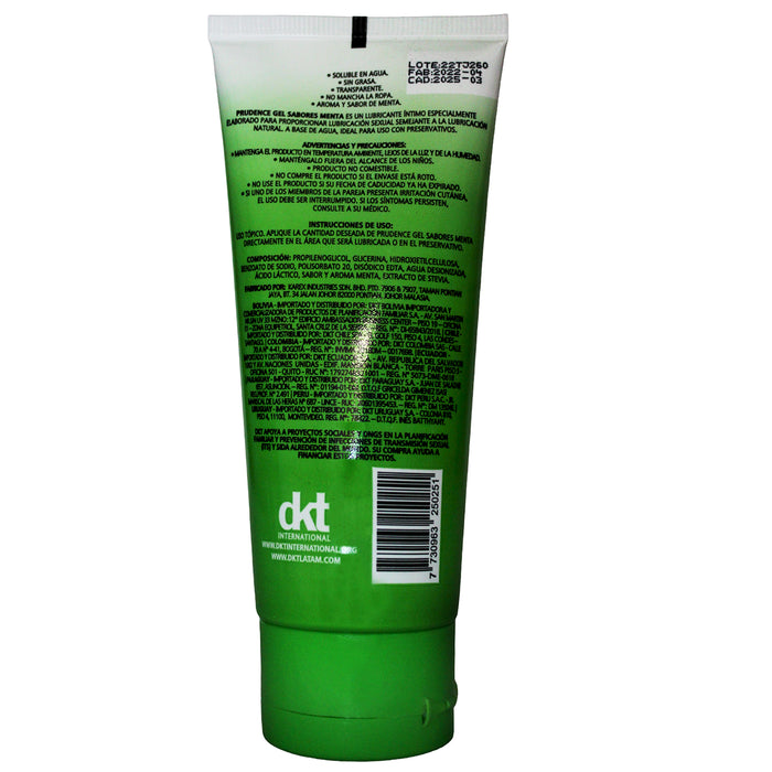 Gel Lubricante Prudence Menta X 100G