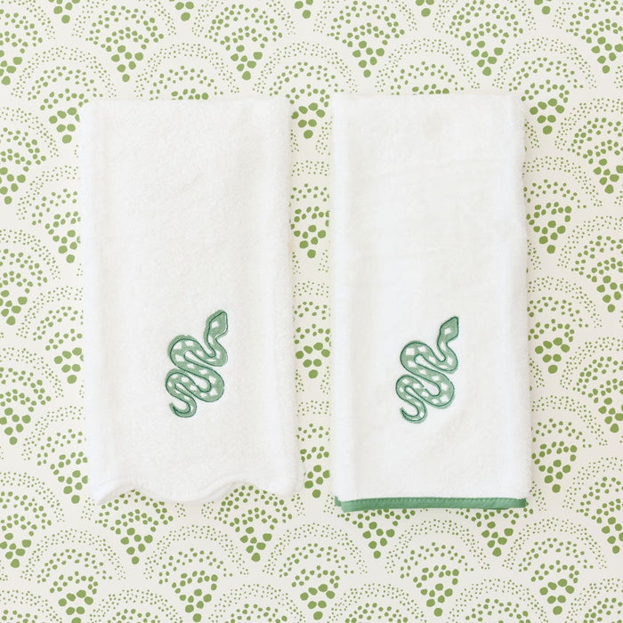 Green Snake Signature Hand Towel