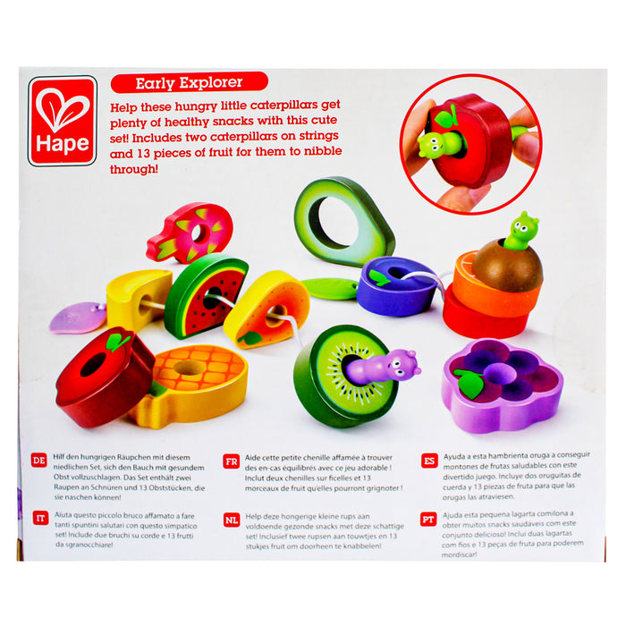 Hape Caterpillar Fruit Feast Set De Juego X 15 Piezas