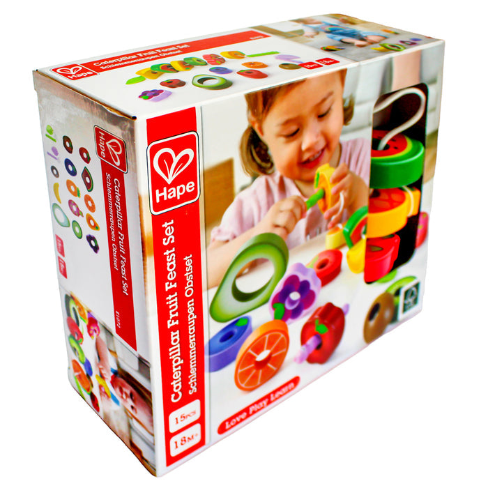 Hape Caterpillar Fruit Feast Set De Juego X 15 Piezas