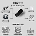 HearLink 3-in-1 Wireless Audio Transmitter & Personal Sound Amplifier