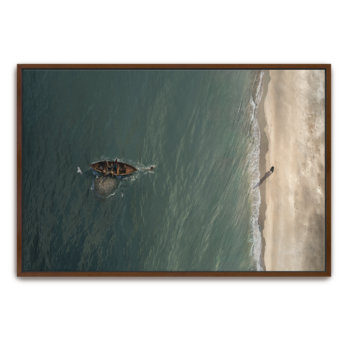 Framed Canvas / 12X8 / Thin Walnut