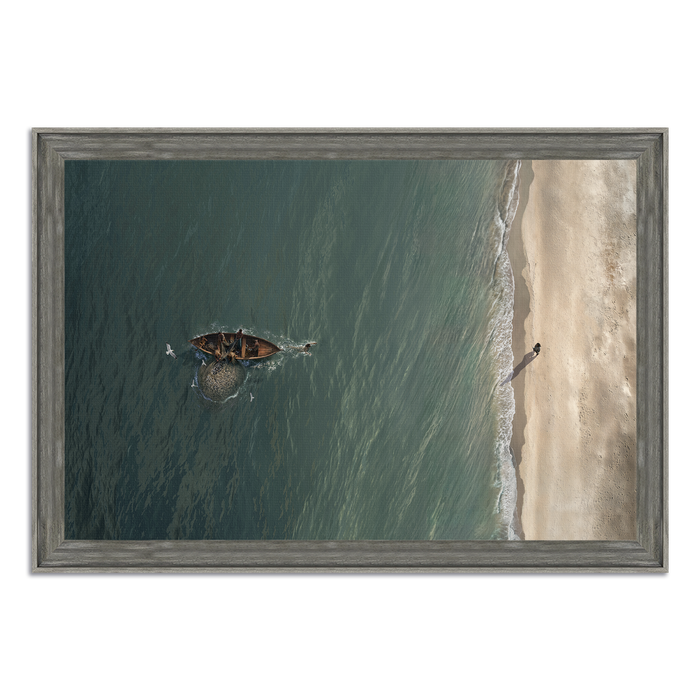 Heart Overboard, Landscape | Peter Swims to the Risen Jesus | Christian Wall Art by Mark Mabry