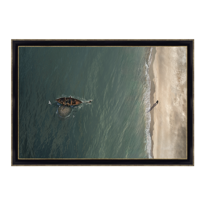 Heart Overboard, Landscape | Peter Swims to the Risen Jesus | Christian Wall Art by Mark Mabry