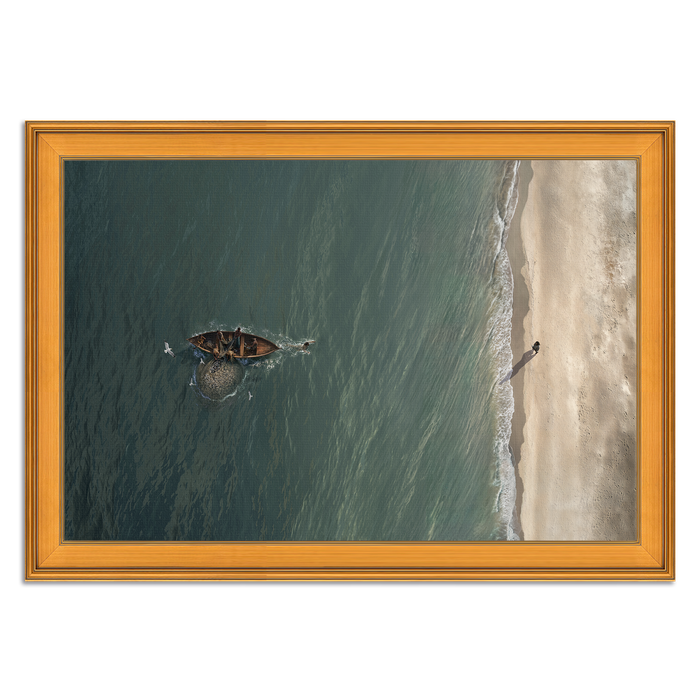 Heart Overboard, Landscape | Peter Swims to the Risen Jesus | Christian Wall Art by Mark Mabry