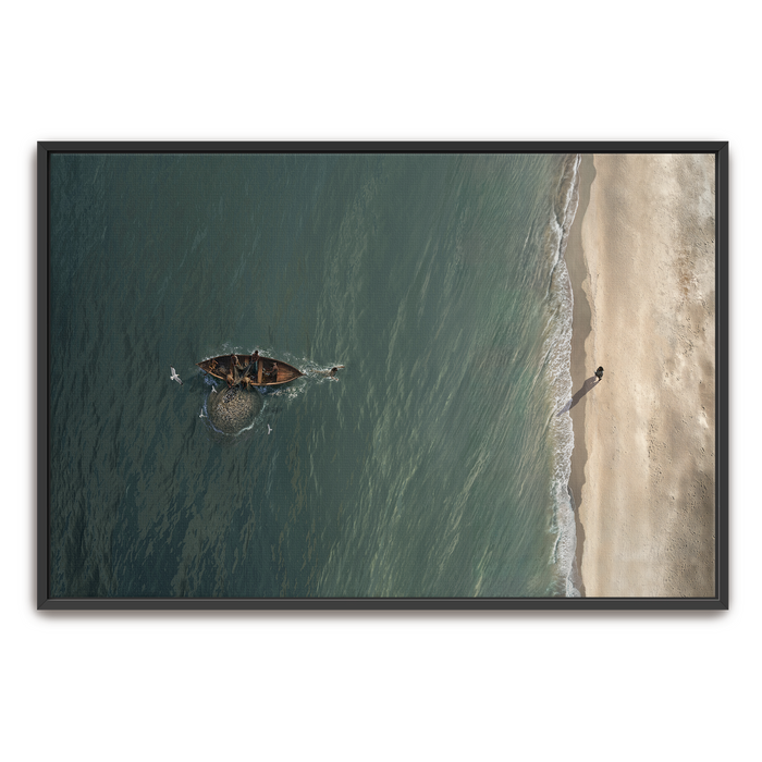 Heart Overboard, Landscape | Peter Swims to the Risen Jesus | Christian Wall Art by Mark Mabry
