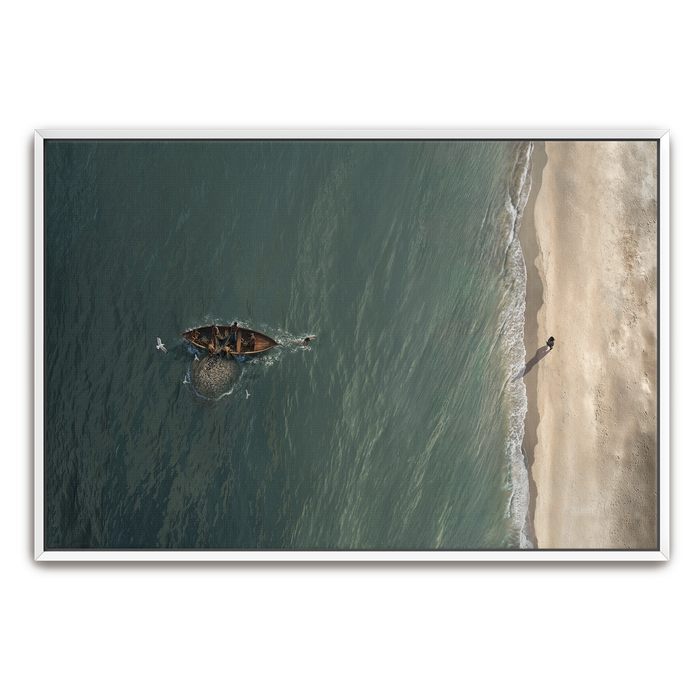Framed Canvas / 12X8 / Thin White