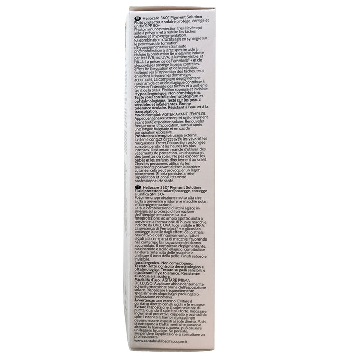 Heliocare 360 Protector Solar Spf50 Pigment Solution Fluid X 50Ml
