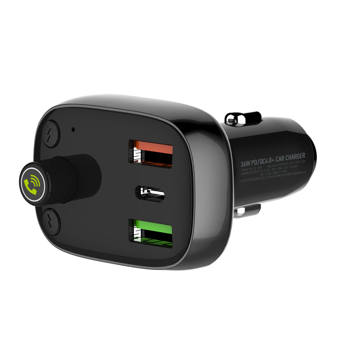 Huavi H-C74 Cargador De Auto Fm Radio Bluetooth