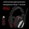 HUHD wireless gaming headset - red side profile