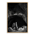 Jesus Christ birth scene. 'Husband' modern Christian wall art on canvas with gold frame by Reflections of Christ.