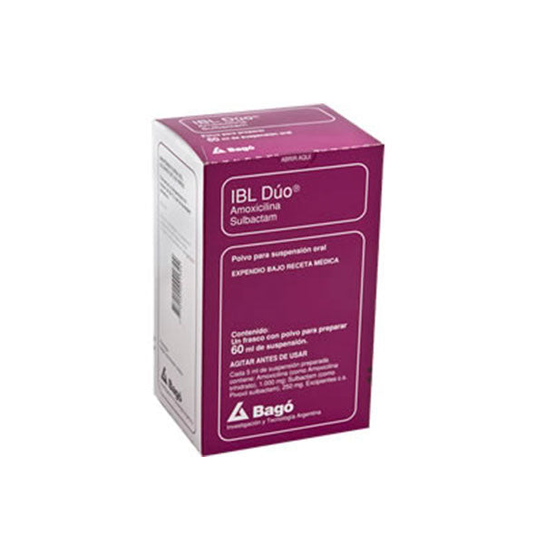 Ibl Duo 1000 250Mg Susp X 60Ml Amoxicili Sulbactam