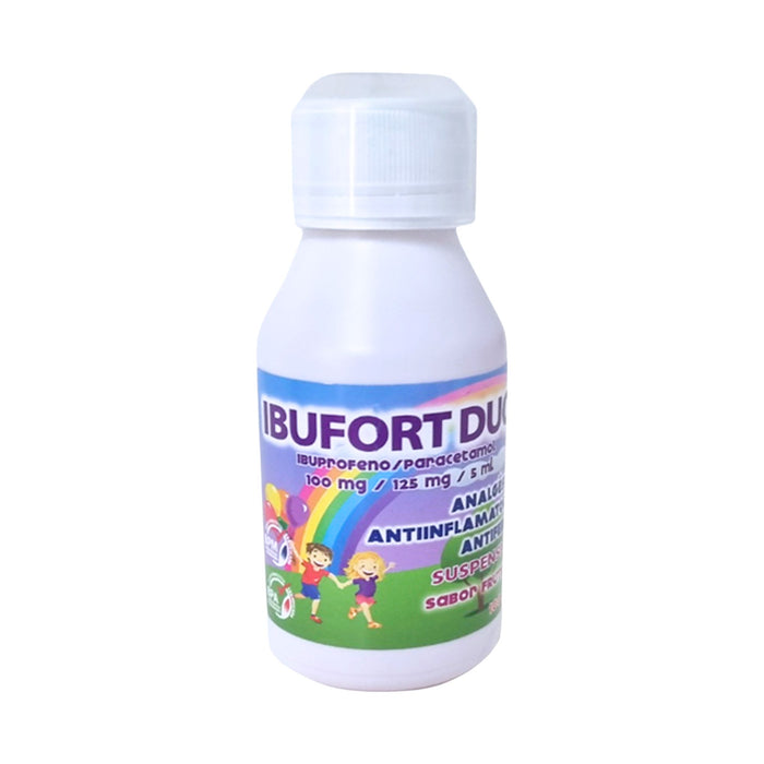 Ibufort Duo Ibuprofeno / Paracetamol Suspensión Sabor Frutilla X 100Ml