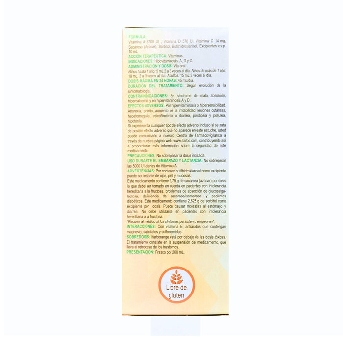 Ifarborange Vitaminas A + D + C X 200Ml