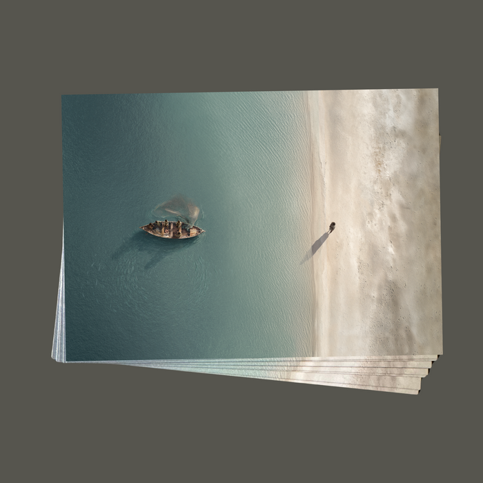Jesus Christ 'Into the Deep' art work. Modern Christian fine art cards gift set by Reflections of Christ.