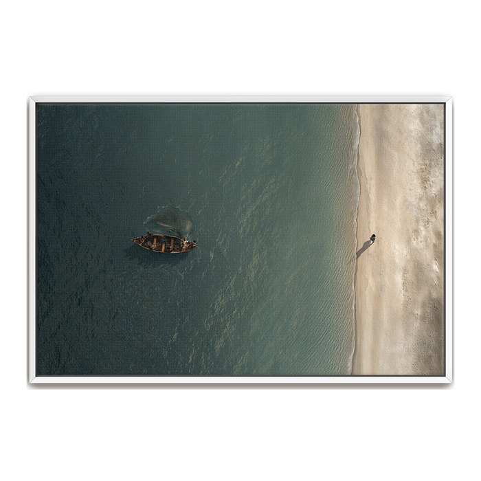 Into the Deep, Landscape | Peter and the Miraculous Catch of Fish | Christian Wall Art by Mark Mabry