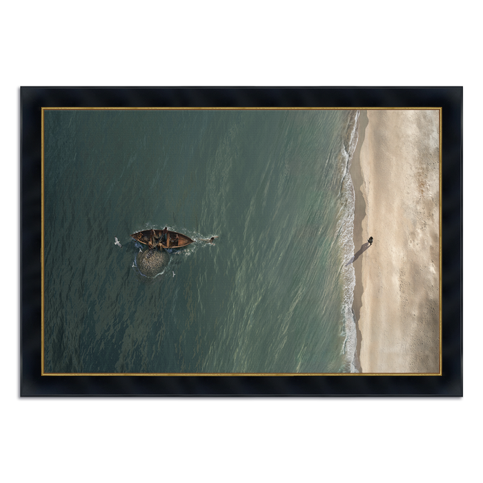 Framed Canvas / 12X8 / Concerto Black Gold