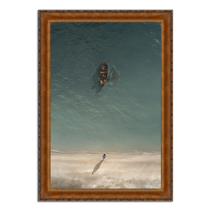 Framed Canvas / 12X8 / Vintage Copper