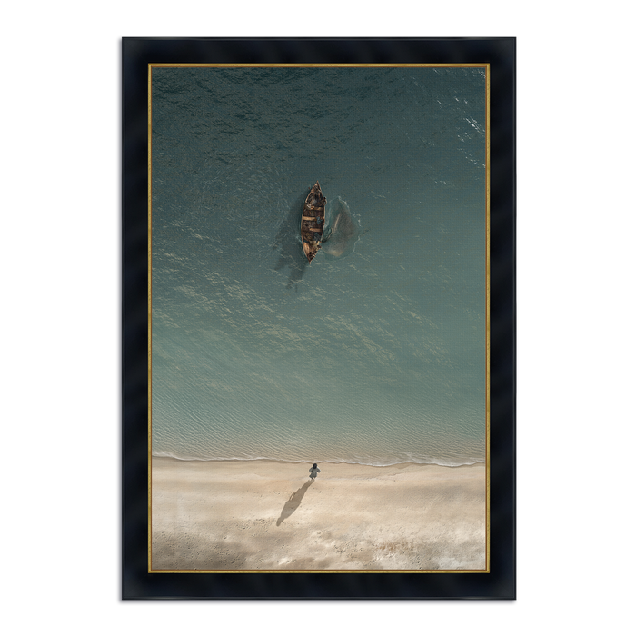 Framed Canvas / 12X8 / Concerto Black Gold