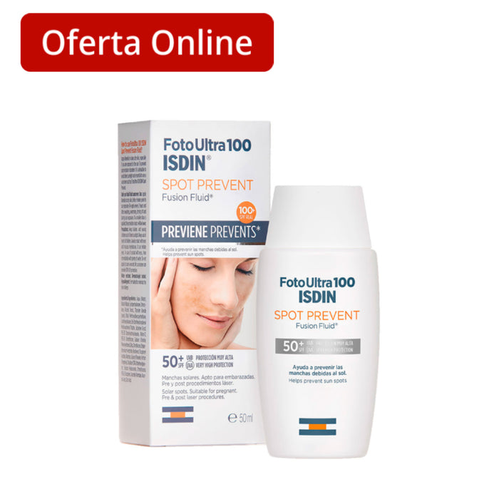 Isdin Fotoultra 100 Spot Prevent Spf 50 Fusion Fluid + X 50Ml