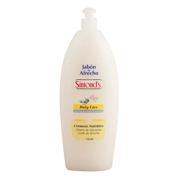 Botella de jabón líquido Simonds de Afrecho, 750ml.