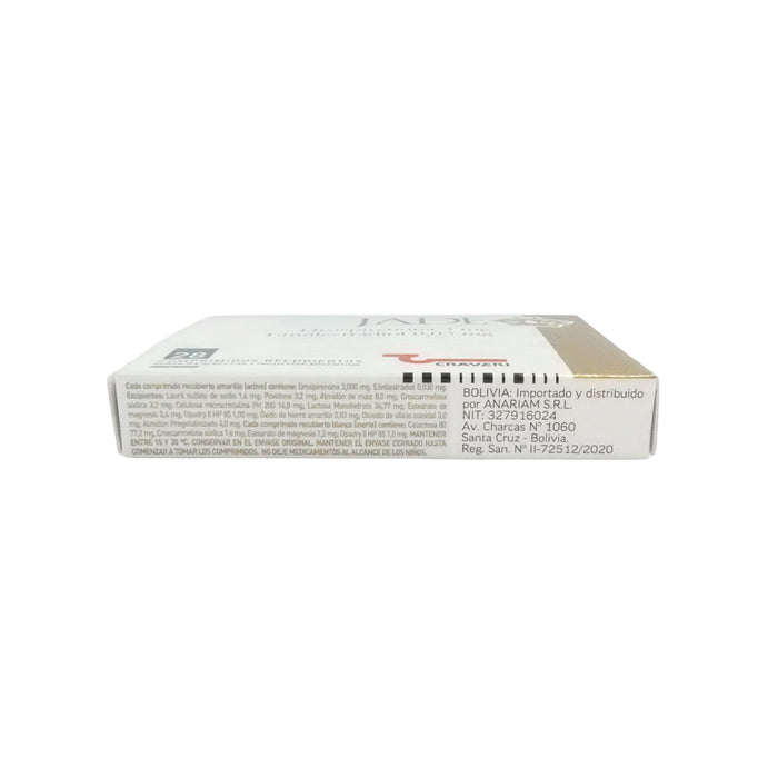 Jade X 28 Comp Drospirenona Etinilestradiol